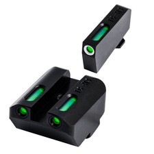 TruGlo TFX Tritium Fiber Optic Sights Front Green W/ White Outline - TG13GL5A