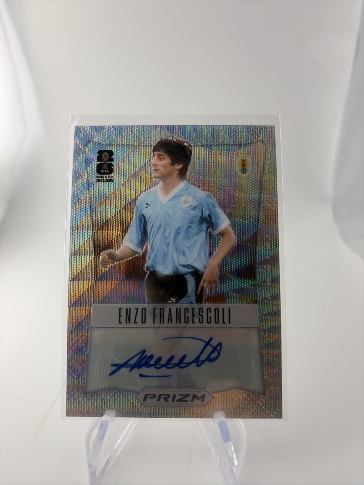 2026 Panini Prizm Enzo Francescoli #12-EF 2012 Wave Prizm Throwback Auto Uruguay