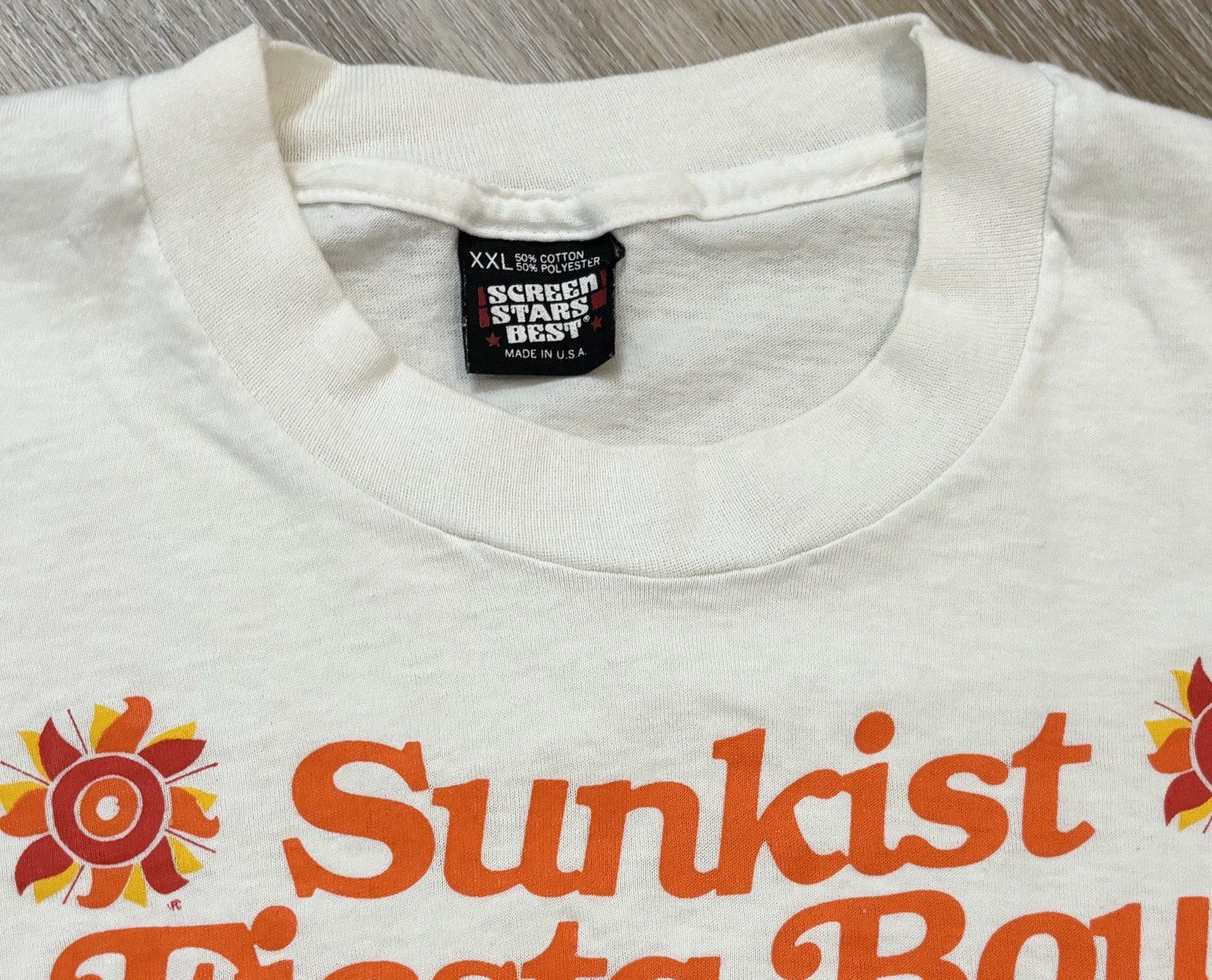 Vintage Louisville Cardinals Football Shirt 2XL Sunkist Fiesta Bowl Screen Stars