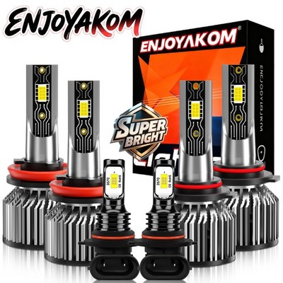 LED Headlight Hi/Lo Beam +Fog Light Bulb Combo For Dodge Ram 1500 2009-2012