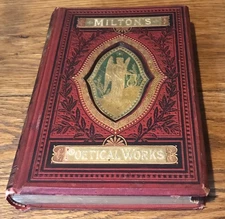 The Poetical Works of John Milton and Life Vintage 1800s Engravings in Steel
