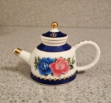 MINIATURE TEAPOT COLLECTION BY PORCELAIN ART - FLORAL PATTERN