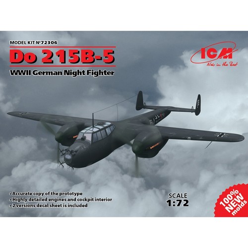 Do 215B-5, WWII German Night Fighter ICM 72306 Plastic model kit airplanes 1:72 - Picture 13 of 24