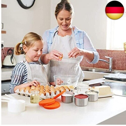 nicelock Mini-Töpfe, 3 x 100 ml, kleine edelstahldosen mit deckel, snackbox - Bild 9 von 9