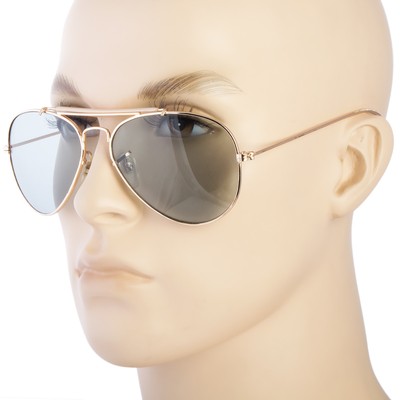 NEW Aviator Sunglasses Hipster Vintage Style Cable Hook Temples Gold b