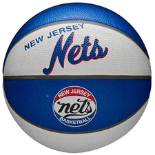 palloni da basket Unisex, Wilson NBA Team Retro Brooklyn Nets Mini Ball, blu