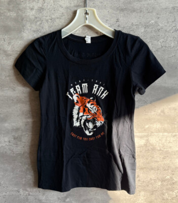 Ideal T Next Level Team Anh Fairtex Muay Thai Tiger Black Tshirt Size S