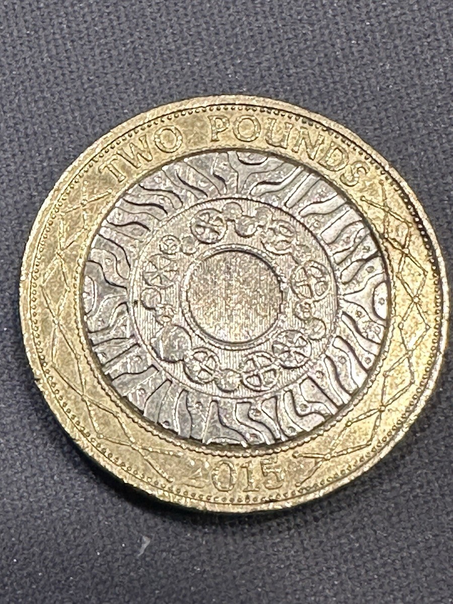 Error £2 Two Pound Technology Coin Rare Die Chip Error on Queens