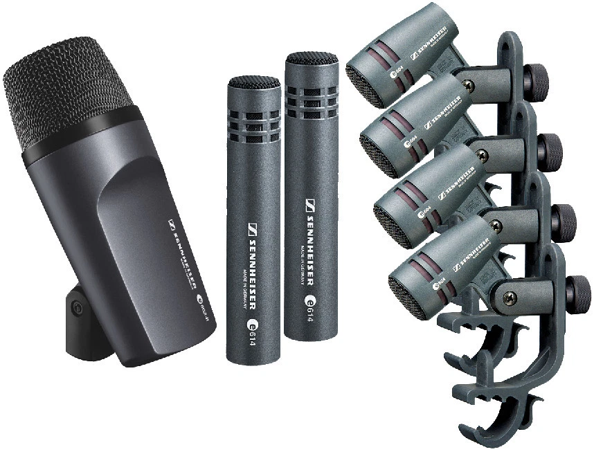 Sennheiser Drum Kit 600 e600 Drum Mic Package with Case e602 e604