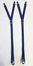 Police Blue Line Gator Clip Shirt Stays Stirrup Style, Y Style