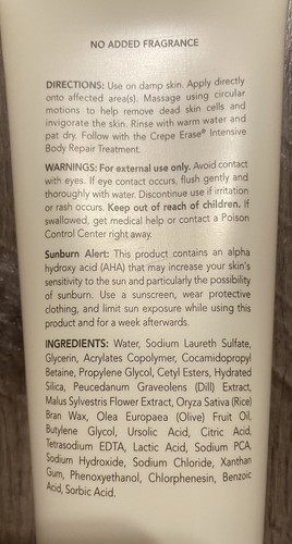 CREPE ERASE TRUFIRM COMPLEX Exfoliating Body Polish 8 OZ SIZE! NEW SEALED! WOW! - Picture 4 of 5