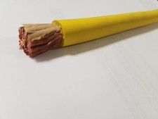 50' FT 4/0 WELDING BATTERY SOLAR CAR CABLE SAE J1127 YELLOW MADE IN USA