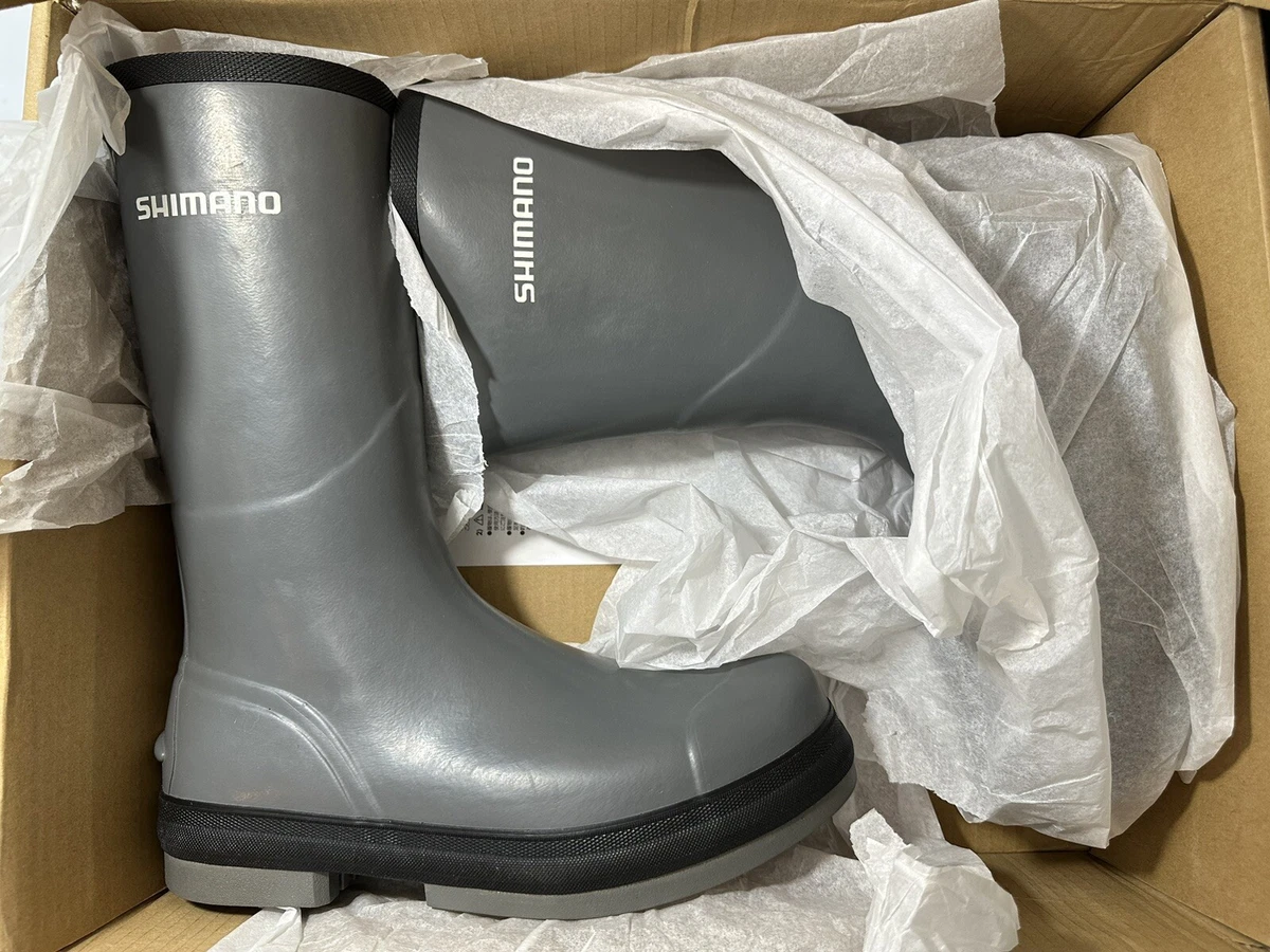 Shimano Evair Rubber Boots Color - Gray Size - 9 Fishing