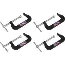 Sealey 4 Piece Junior G Clamp Set 76mm