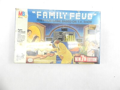 VINTAGE NEW 1984 MILTON BRADLEY FAMILY FEUD BOARD GAME 7TH EDITION SEALED W/WEAR