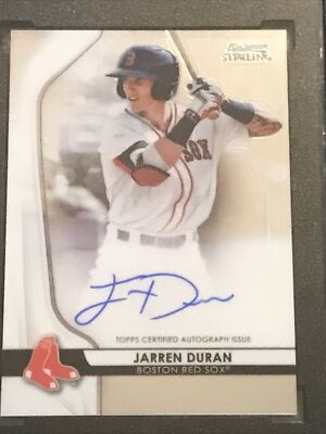 SGC 10/10 2020 Jarren Duran Bowman Sterling Autograph Auto 