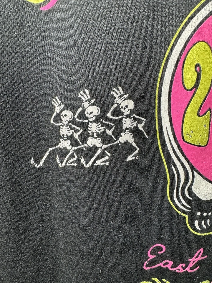 Camiseta De Colección 2009 Grateful Dead Talla L Negra Gira de Conciertos Acción de Gracias  Foto 4 de 4