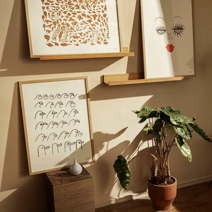 iittala Oiva Toikka Bird House Art Poster only Frame not included