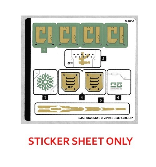 LEGO 70676 - Ninjago - Lloyd's Titan Mech - STICKER SHEET | eBay