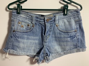 paris blues jean shorts