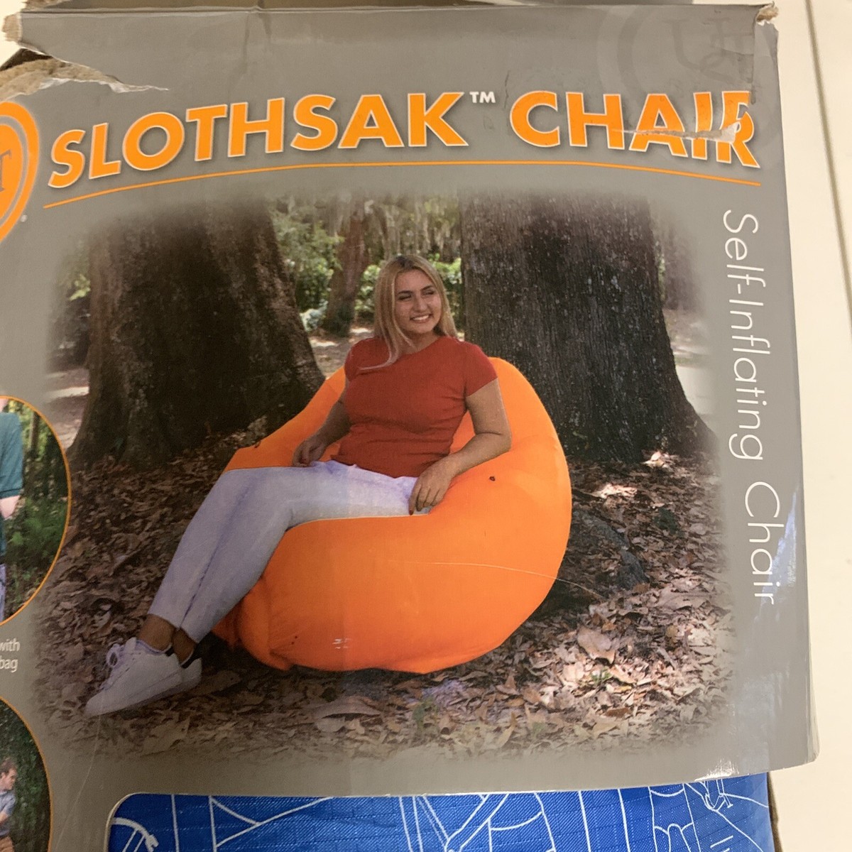 Self Inflating Chair UST Slothsak Blue 64