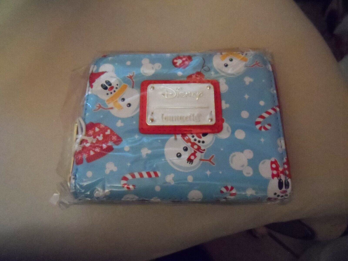 Disney Mickey & Minnie Snowman AOP Backpack Headband Set & Matching Zip Wallet Loungefly Disney Mickey Minnie Snowman AOP Mini Backpack  main image 4