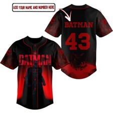 Personalized Love Amazing Batman Fans Baseball Jersey Shirt