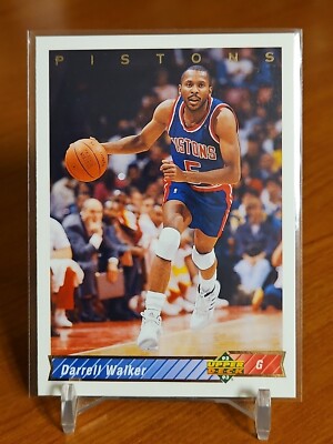 1992-93 Upper Deck Basketball Card Darrell Walker Detroit Pistons