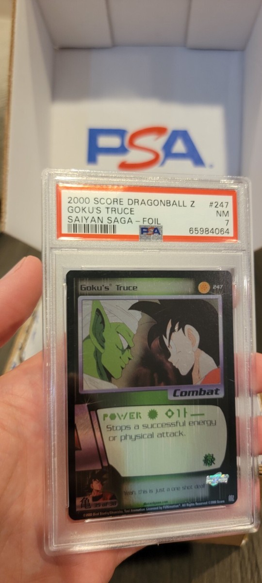 PSA 7 Limited Goku's Truce 247 Ultra Rare UR Dragon Ball Z DBZ