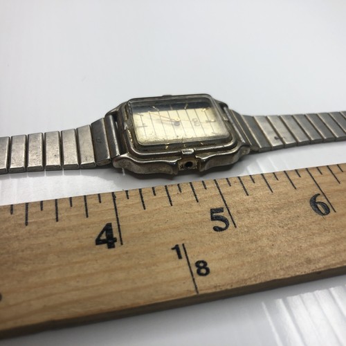 X10 Q&Q Men Taiwan 1623 T35756 KT Korea Stainless Vintage Stainless Repair Untested - Bild 5 von 11