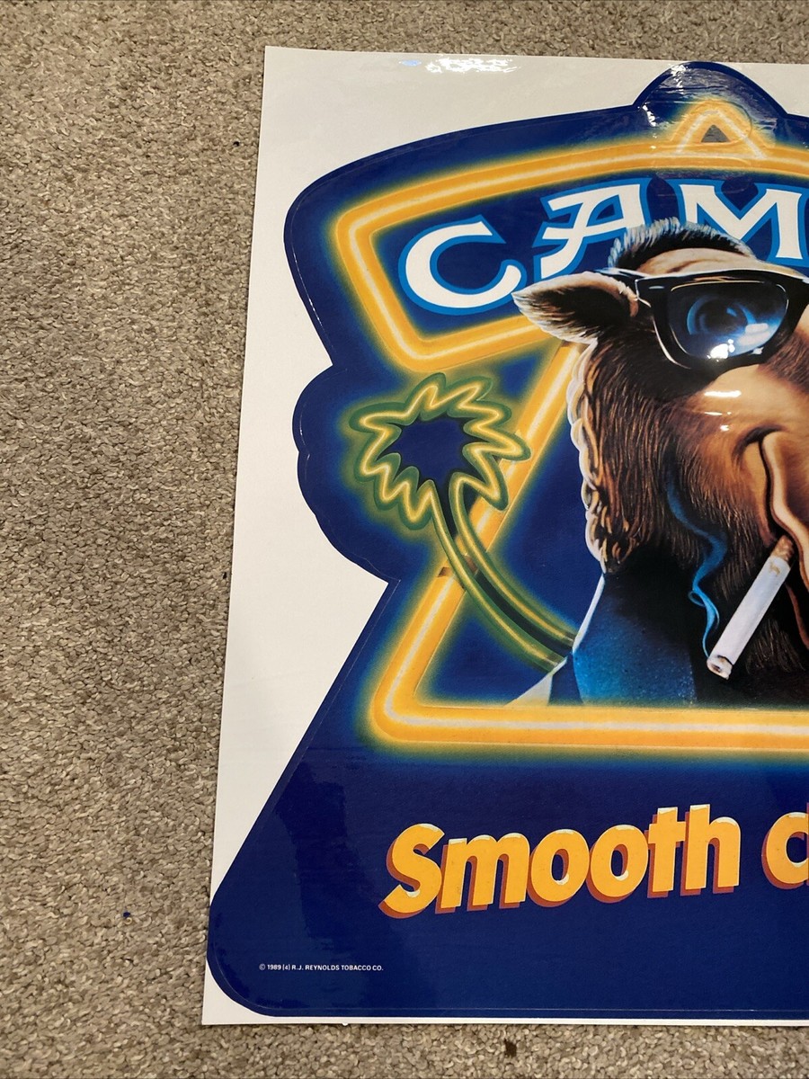 JOE CAMEL SMOOTH CHARACTER LARGE VINYL ADHESIVE DECAL STICKER 17
