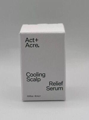 NEW NIB ACT + ACRE  Cooling Scalp Relief Serum Travel Size 15ml/0.5oz AUTHENTIC