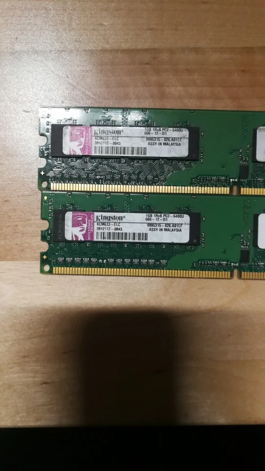 2GB SET - DELL 1GB X 2 PC2-6400U DDR2 DESKTOP MEMORY RAM - FREE SHIPPING. - Image 3 of 3