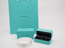 [Near Mint] Tiffany＆Co. Genuine Earrings jewelry case empty box Blue From Japan