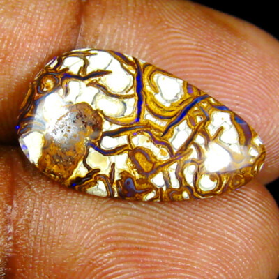 6.62 ct Splendid Fancy (20 x 12 mm) Multi Color Australian Koroit Boulder Opal