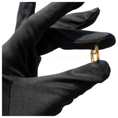 Gants microfibre Bergeon noirs, taille S (la paire) | Laval Europe