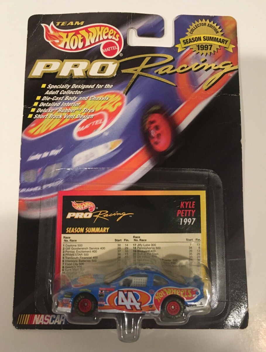 Team Hot Wheels Pro Racing Season Summary 1997 Kyle Petty #44 Hot
