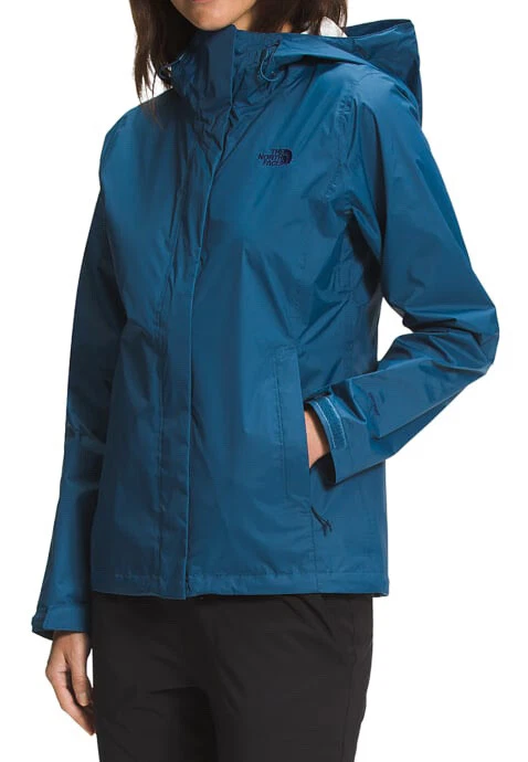 New The North Face Women s Venture 2 Rain Jacket NF0A2VCR Monterey Blue 3XL