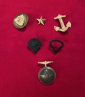6 Vintage Military Pins & Cufflink (Army & Navy) — photo 1