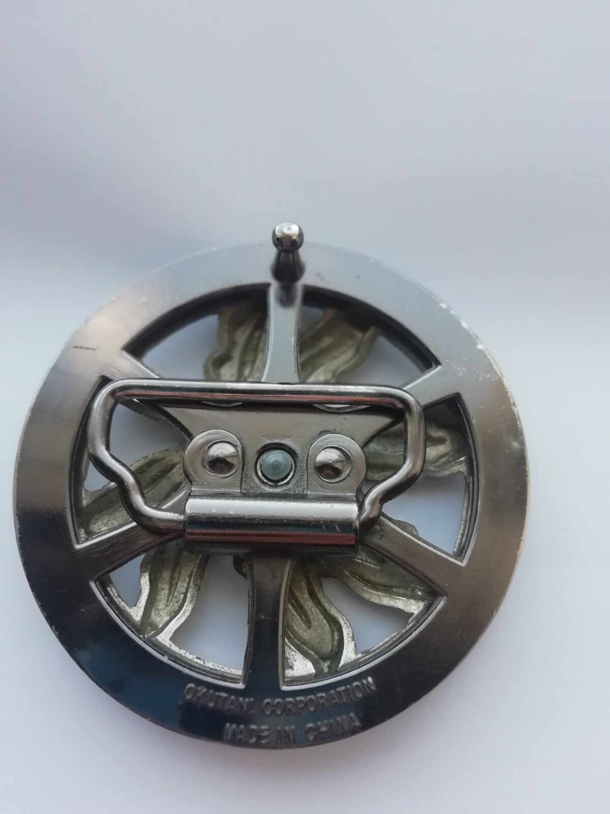 Unusual Round 'Spinning' Belt Buckle (it actually does spin)! eBay