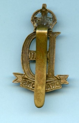 The 22nd Dragoons Brass Cap Badge - Picture 2 of 2