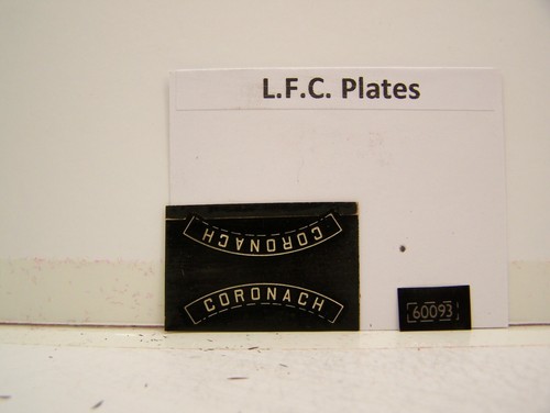 LFC LNER/BR No 60093 Coronach Typenschilder | Zustand: New