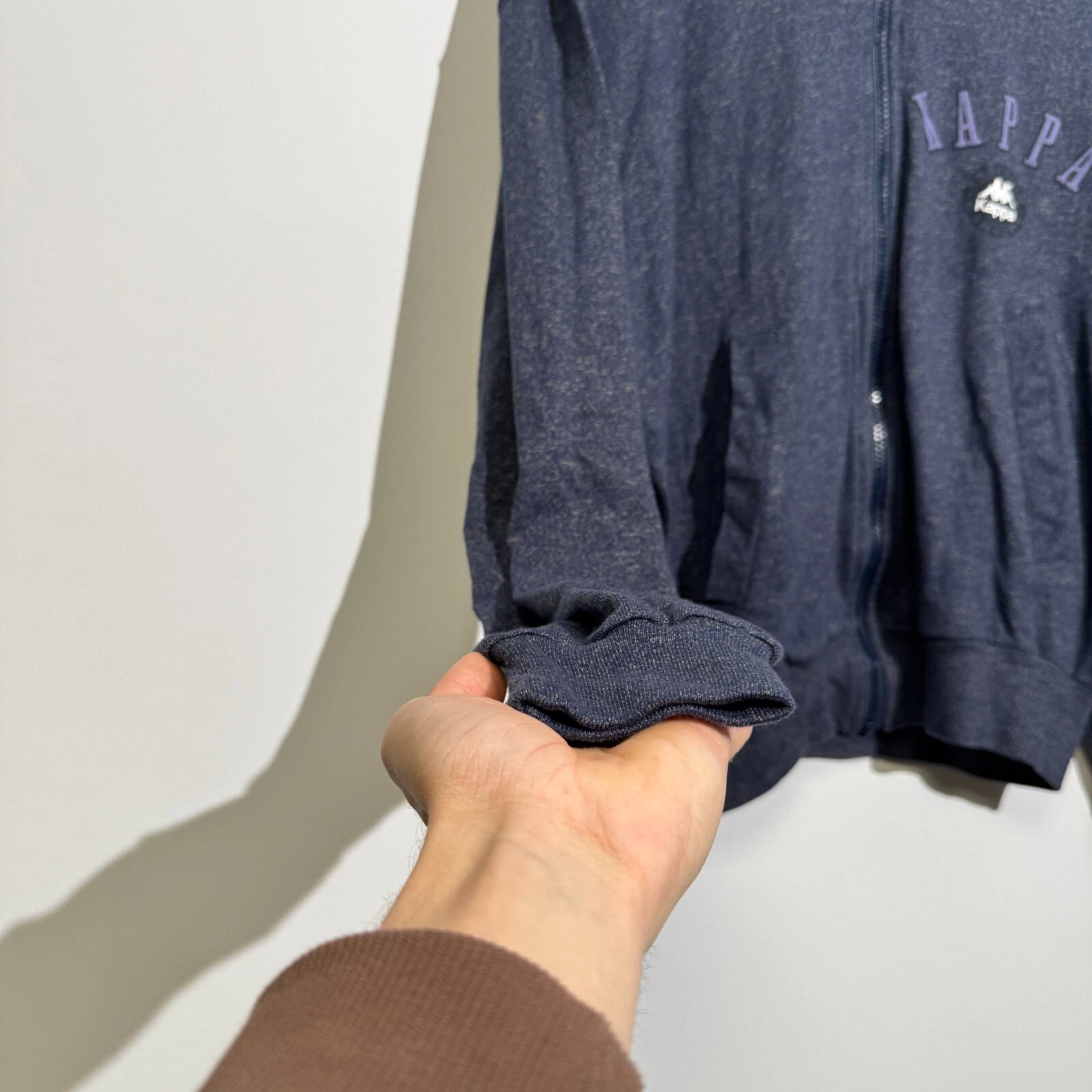 GUCCI Giacca tuta Kappa unisex vintage grigio lupo cotone taglia M vestibilità regolare