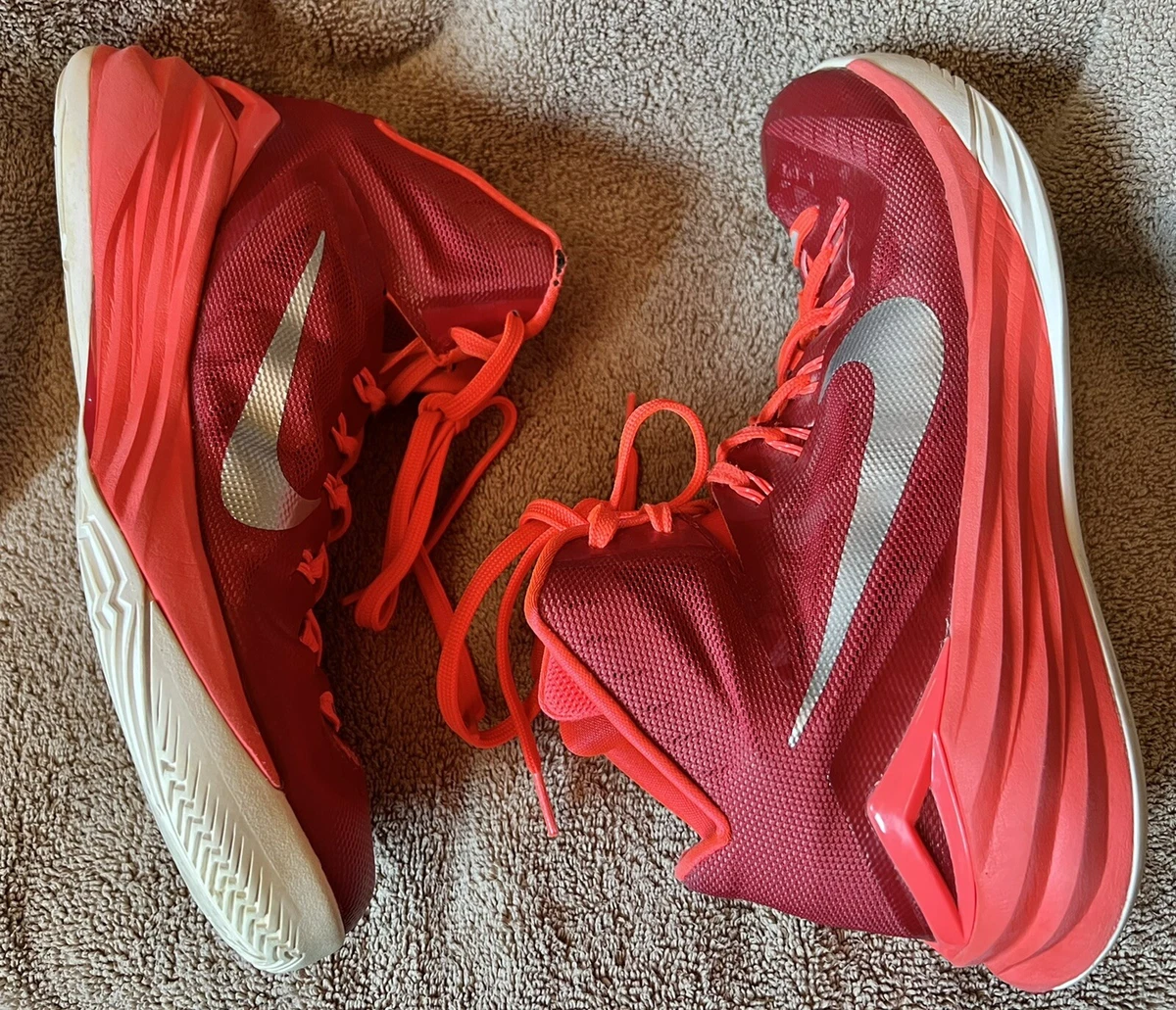 NIKE Hyperdunk 2014 TB HighTop Red Metallic Bright Crimson Men s Size 9