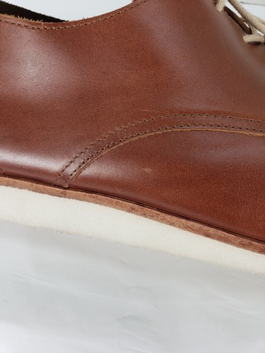 NISOLO DERBY EXTRALIGHT FLEX BROWN LEATHER LACE UP OXFORD SHOES MEN'S 12 - Picture 11 of 16
