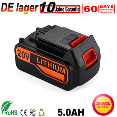 2x 8.0Ah Akku Für BLACK+DECKER 20V BL1518 BL2018 LBXR20 LB2X4020 LBXR20 18V Neu