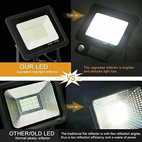 Riksam LED Floodlight PIR Motion Sensor Security Flood Lights Outdoor 220V-240V - Picture 4 of 9