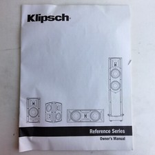 Klipsch Reference Series Speakers Openers Manual 2010