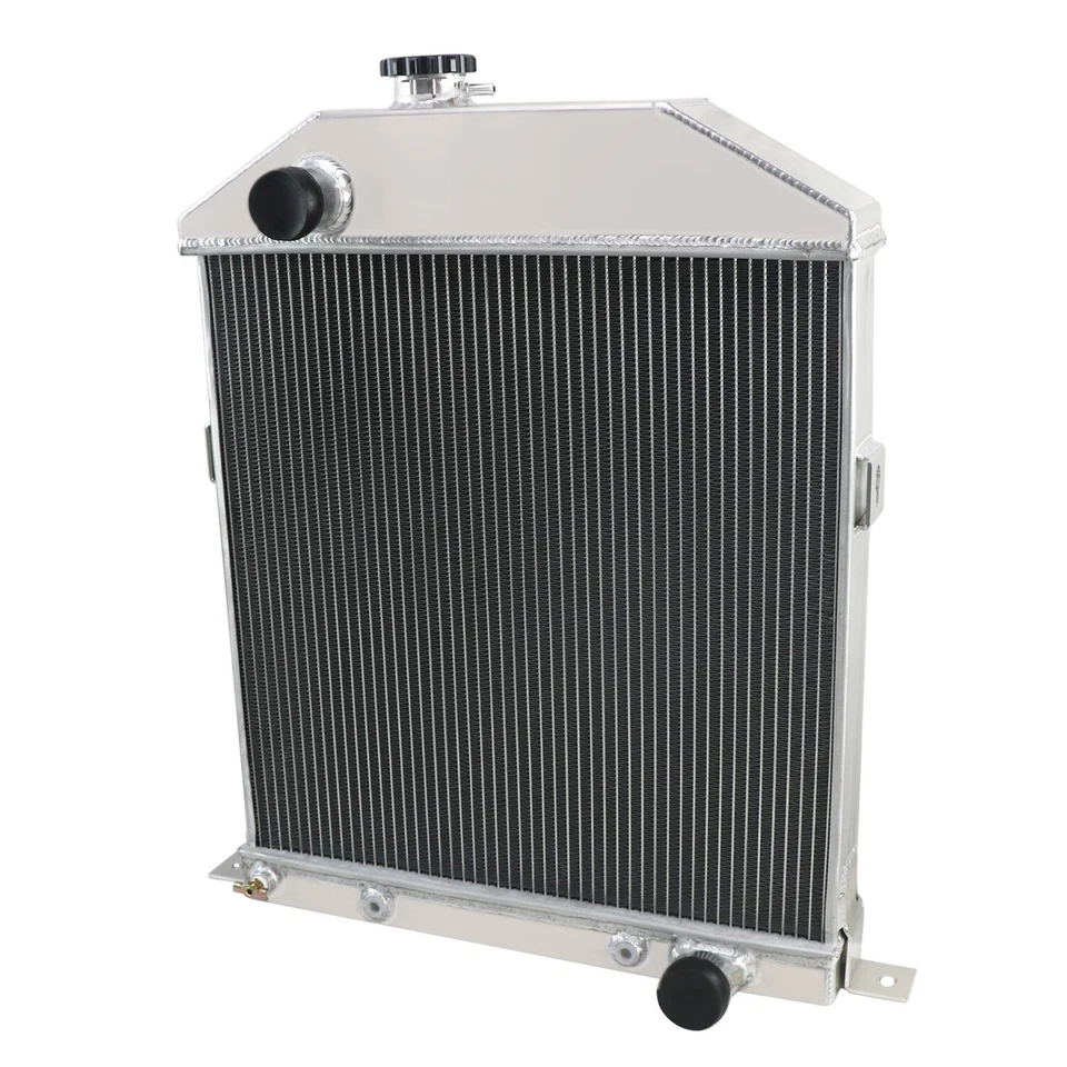 4 Row Radiator For 1942-1948 1946 1945 Ford Coupe Sedan Chevy Conversion Engine Foto 3 de 4