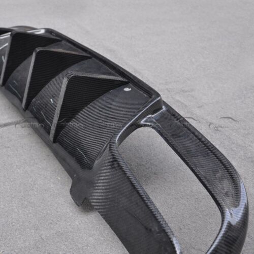 For Mercedes Benz W205 C63 C250 C300 C43 AMG Carbon Fiber Rear Bumper Diffuser - Picture 7 of 11